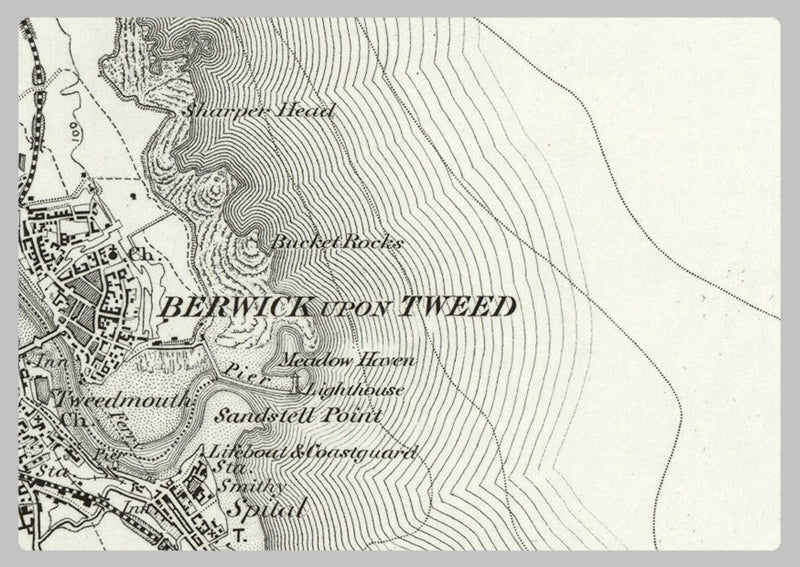 1890 Collection - Berwick upon Tweed Ordnance Survey Map