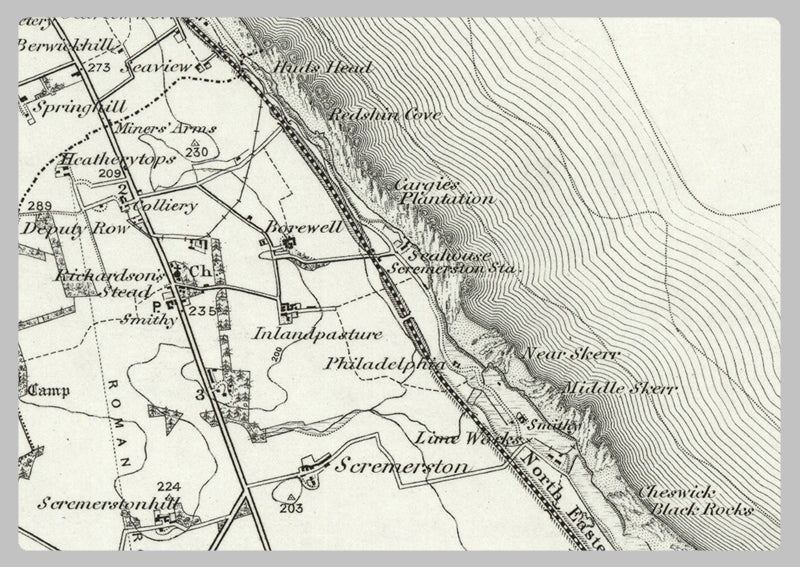 1890 Collection - Berwick upon Tweed Ordnance Survey Map