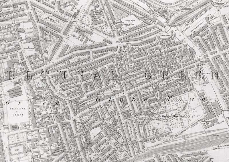 London 1872 Ordnance Survey Map - Sheet XXVIII - Bethnal Green | I Love ...