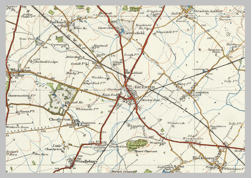 1920 Collection - Bicester Ordnance Survey Map