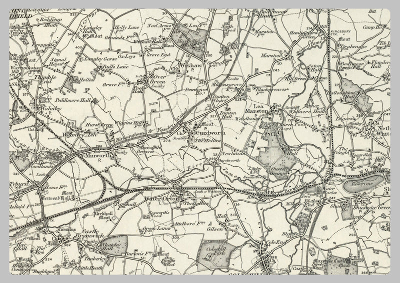 1890 Collection - Birmingham (Lichfield) Ordnance Survey Map