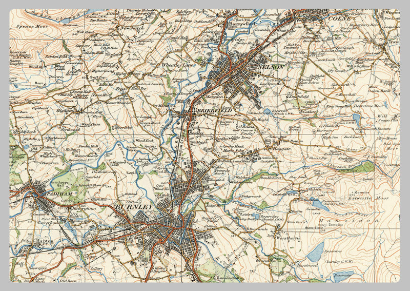 1920 Collection - Blackburn Ordnance Survey Map