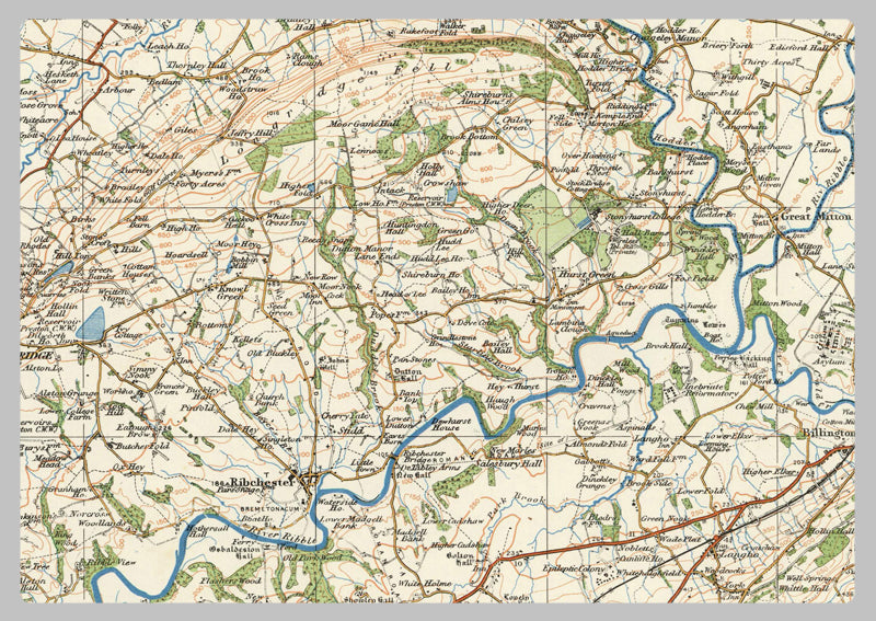 1920 Collection - Blackburn Ordnance Survey Map