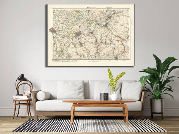 1920 Collection - Blackburn Ordnance Survey Map