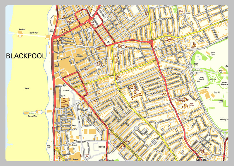 Blackpool Street Map– I Love Maps