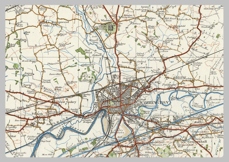 1920 Collection - Bolton & Manchester Ordnance Survey Map