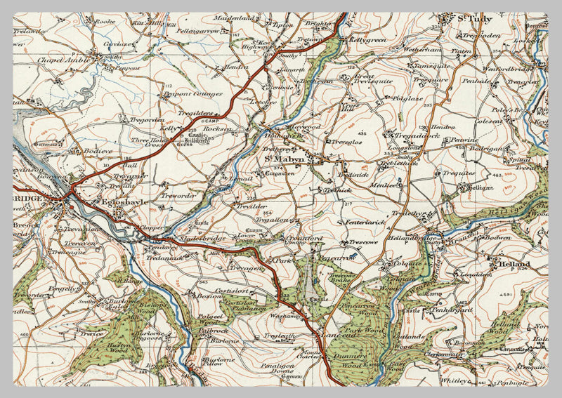 1920 Collection - Boscastle & Padstow Ordnance Survey Map