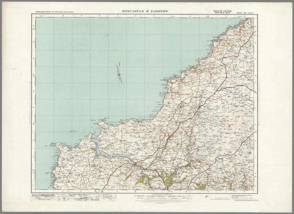 1920 Collection - Boscastle & Padstow Ordnance Survey Map | I Love Maps