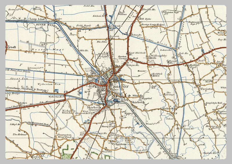 1920 Collection - Boston Ordnance Survey Map