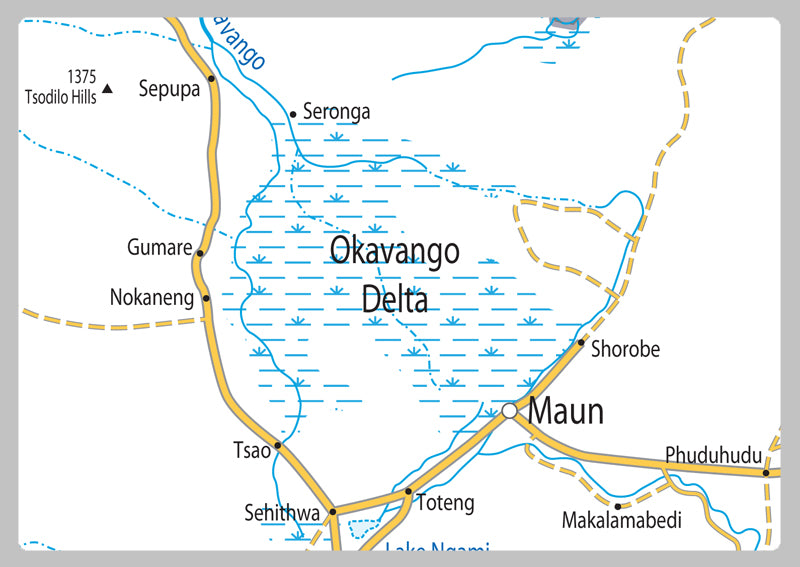 Botswana Road Map