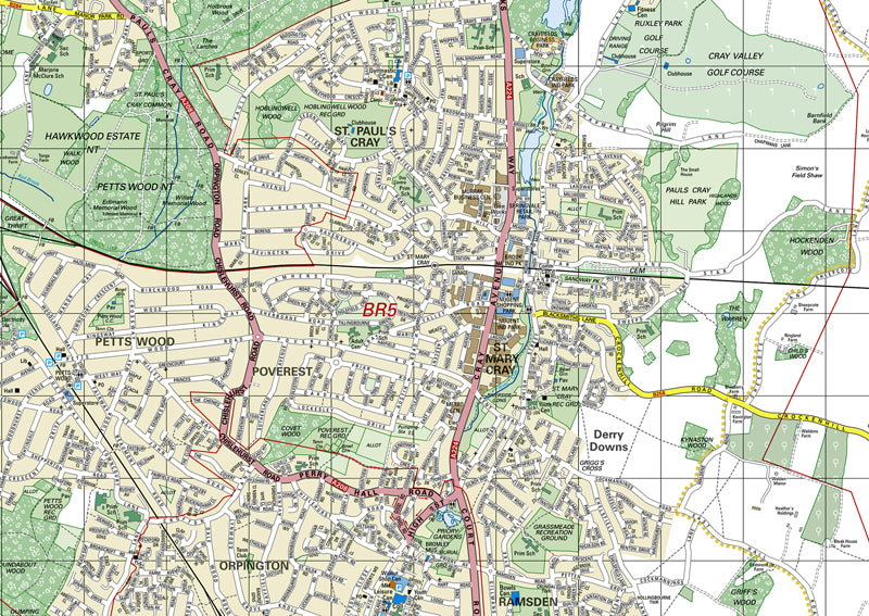 Bromley London Borough Map | I Love Maps