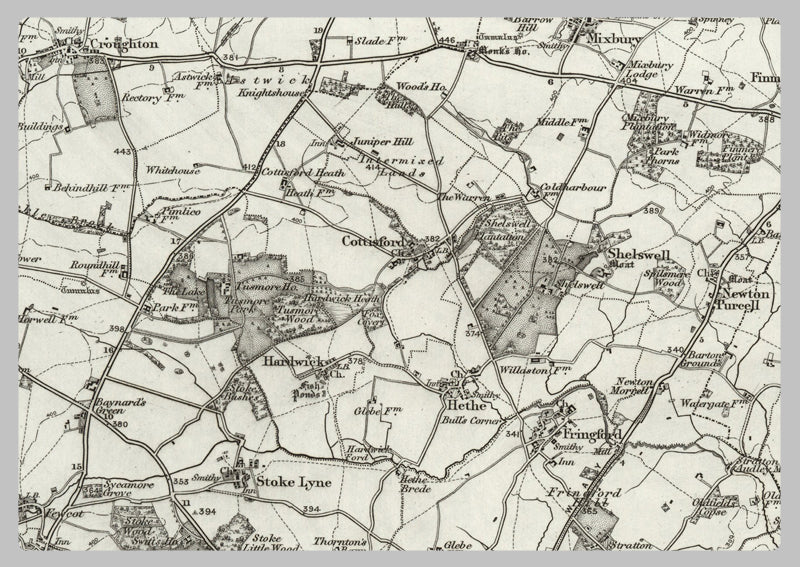 1890 Collection - Buckingham (Towcester) Ordnance Survey Map