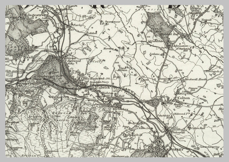 1890 Collection - Burton upon Trent (Ashbourne) Ordnance Survey Map
