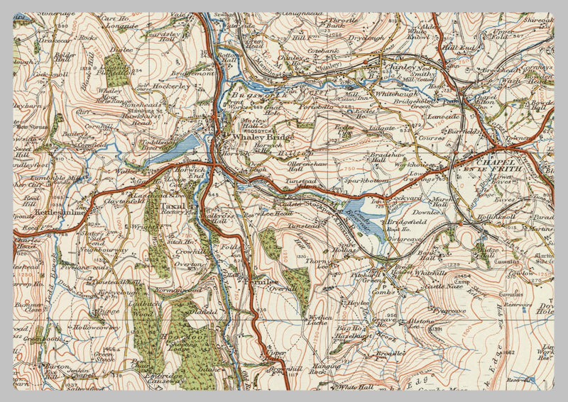 1920 Collection - Buxton & Matlock Ordnance Survey Map