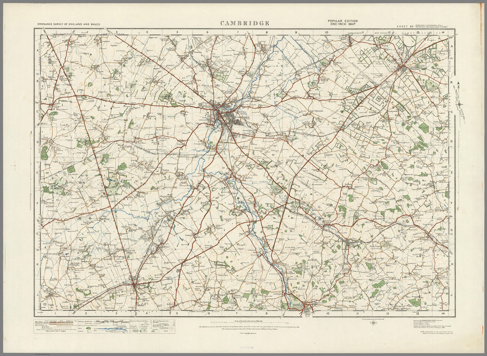 1920 Collection - Cambridge Ordnance Survey Map