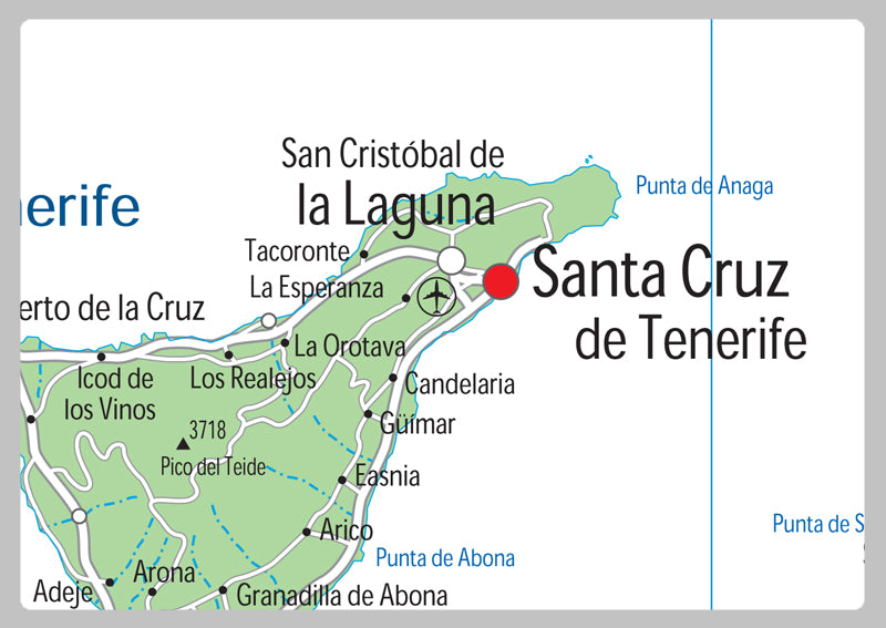 Canary Islands Political Map