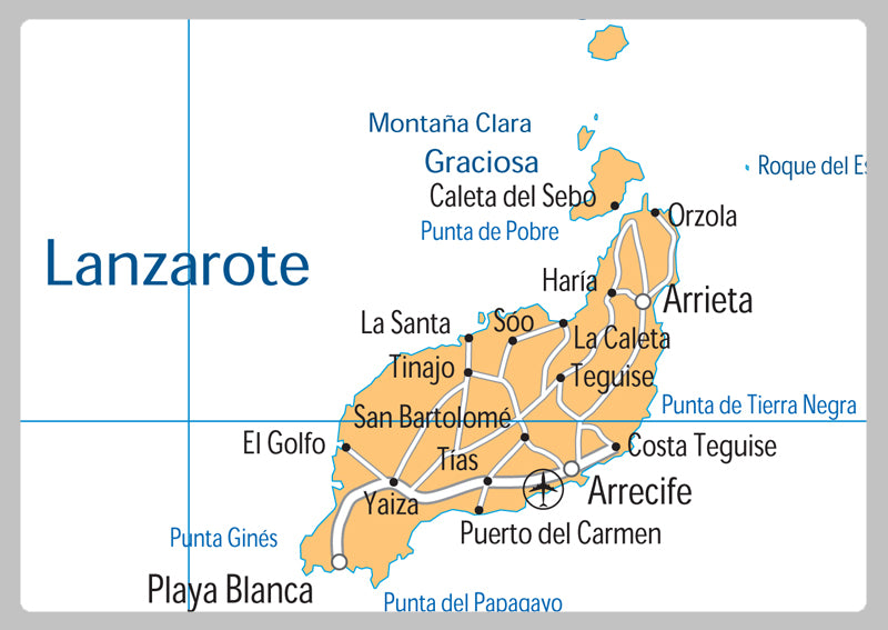 Canary Islands Political Map