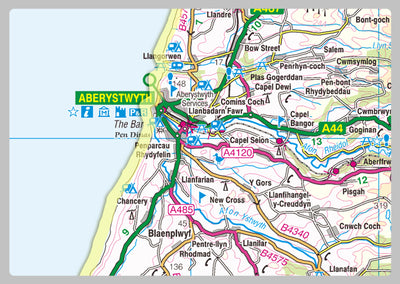 Ceredigion County Map– I Love Maps