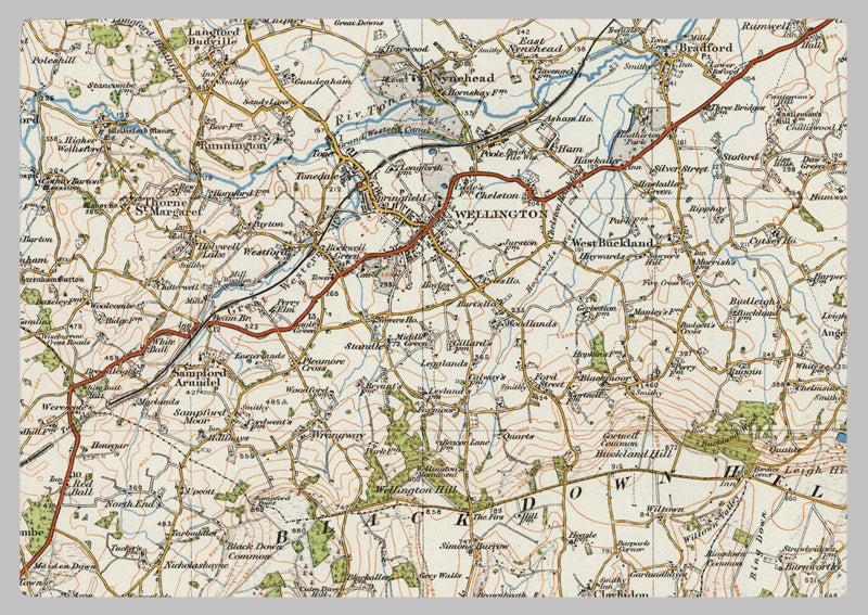 1920 Collection - Chard & Axminster Ordnance Survey Map