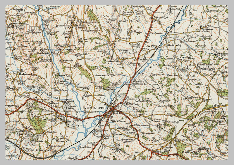 1920 Collection - Chard & Axminster Ordnance Survey Map