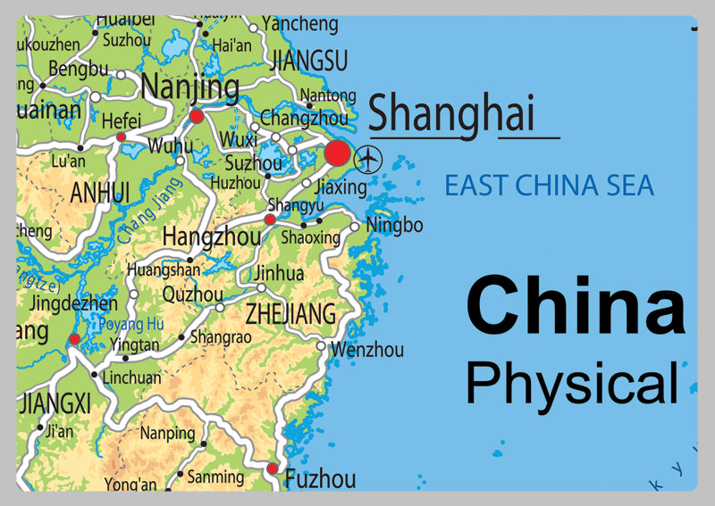 China Physical Map