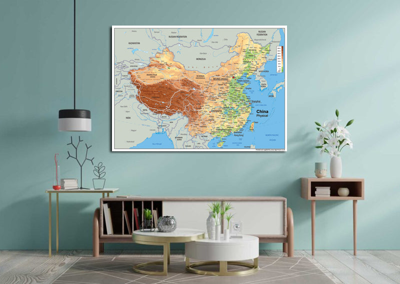 China Physical Map