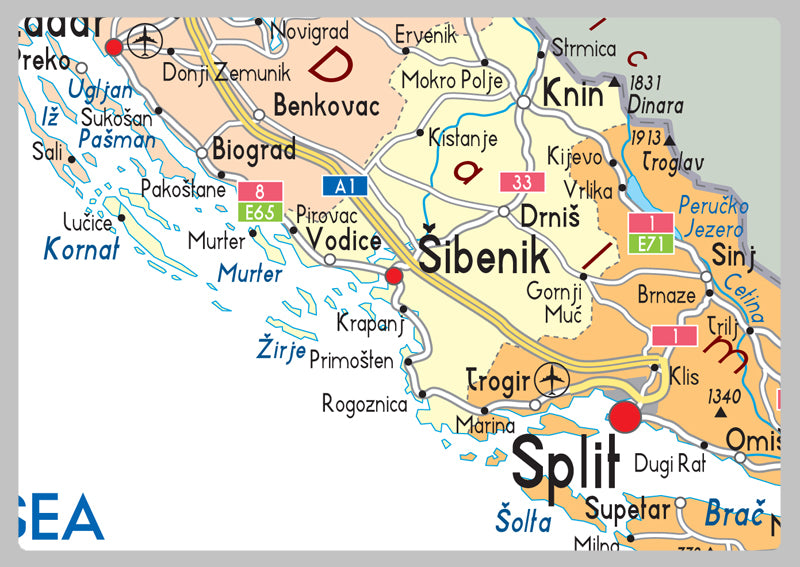 Croatia Political Map