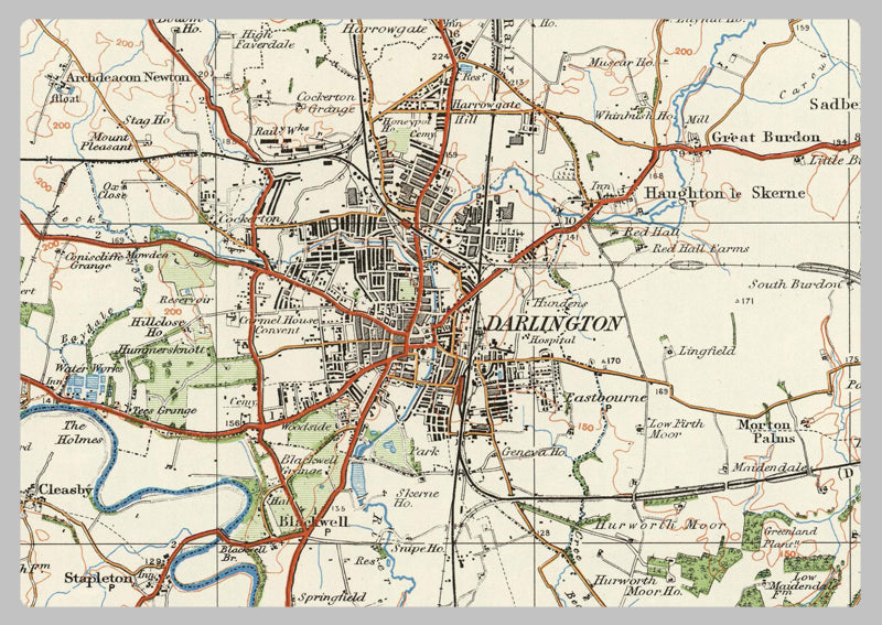 1920 Collection - Darlington Ordnance Survey Map