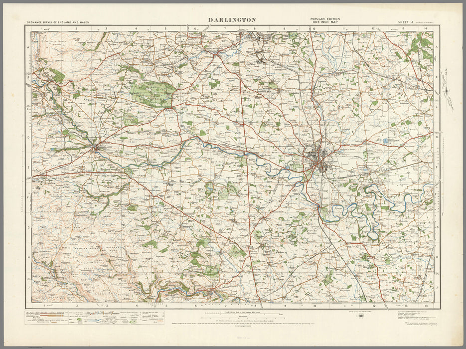 1920 Collection - Darlington Ordnance Survey Map