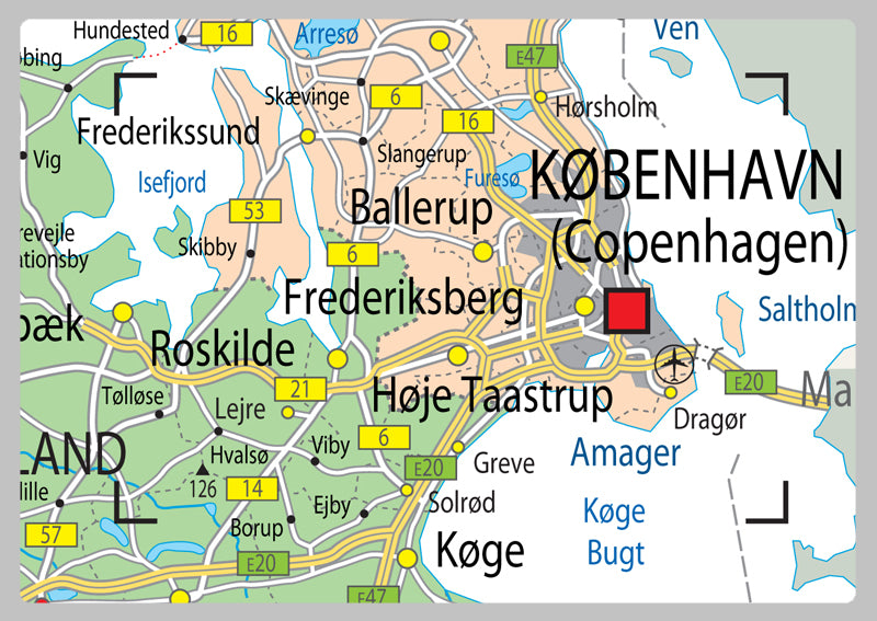 Denmark Political Map