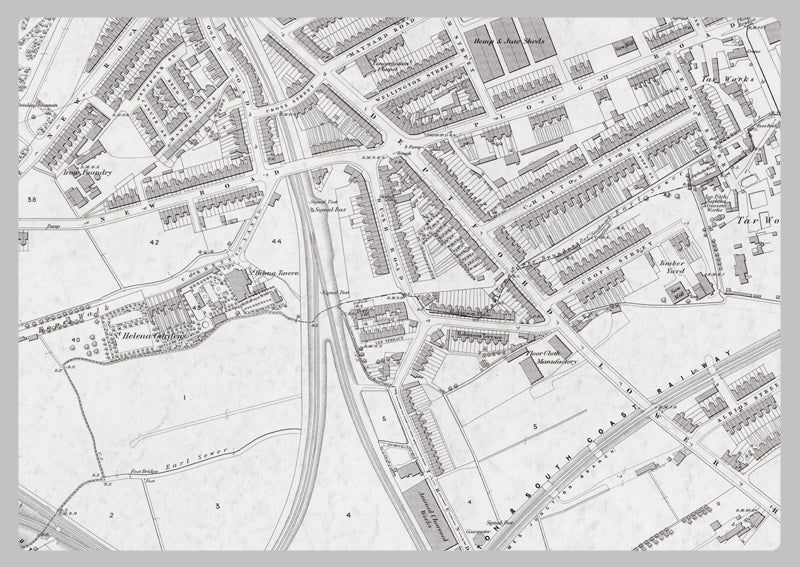 London 1872 Ordnance Survey Map - Sheet LVII - Deptford