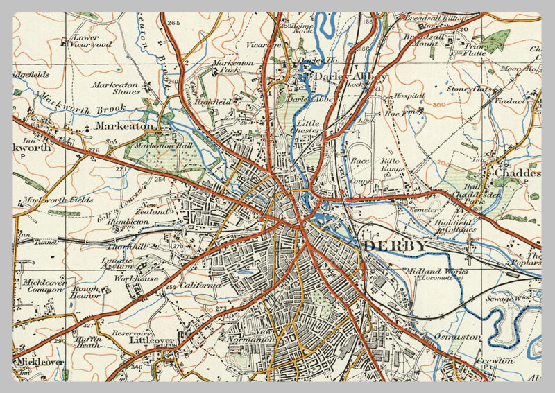 1920 Collection - Derby Ordnance Survey Map