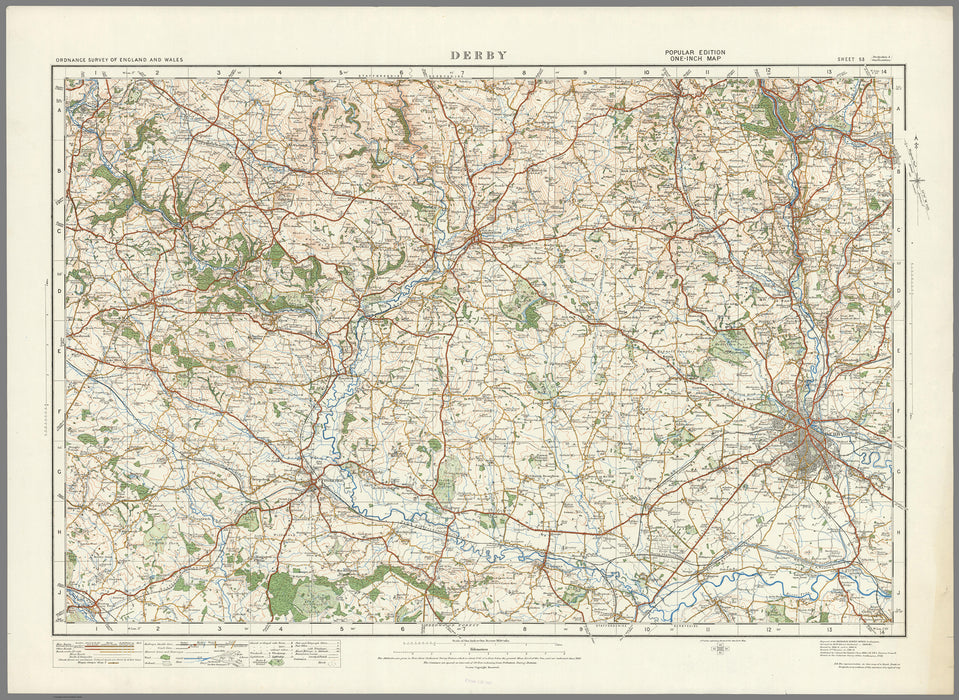 1920 Collection - Derby Ordnance Survey Map