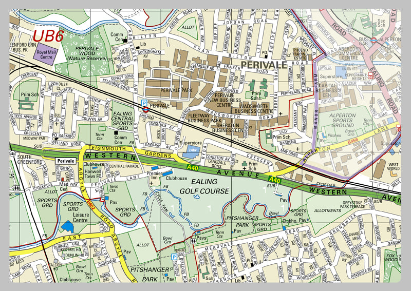 Ealing London Borough Map