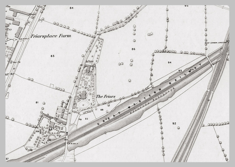 London 1872 Ordnance Survey Map - Sheet XXXI - East Acton