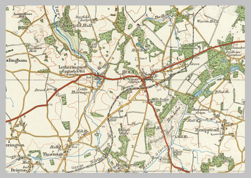 1920 Collection - Fakenham Ordnance Survey Map