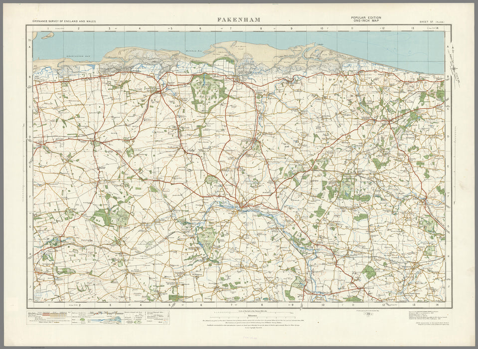 1920 Collection - Fakenham Ordnance Survey Map