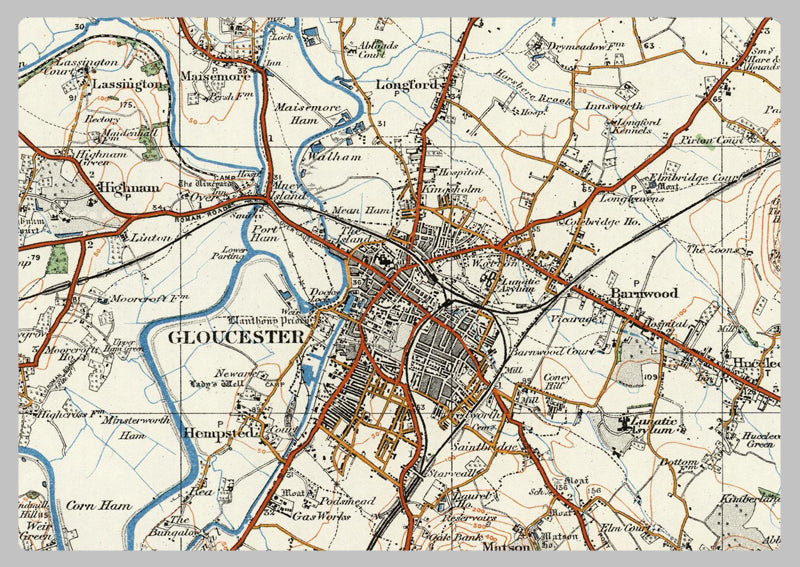 1920 Collection - Gloucester & Forest of Dean Ordnance Survey Map