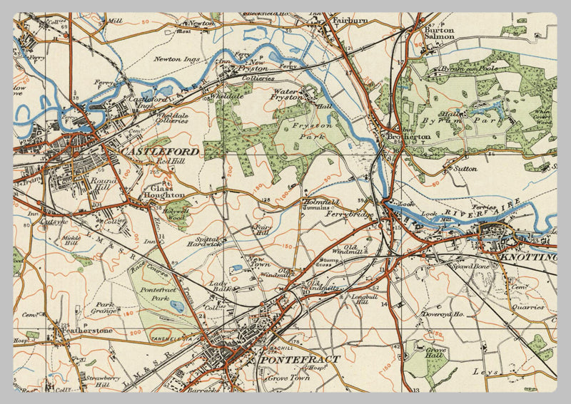 1920 Collection - Goole & Pontefract Ordnance Survey Map