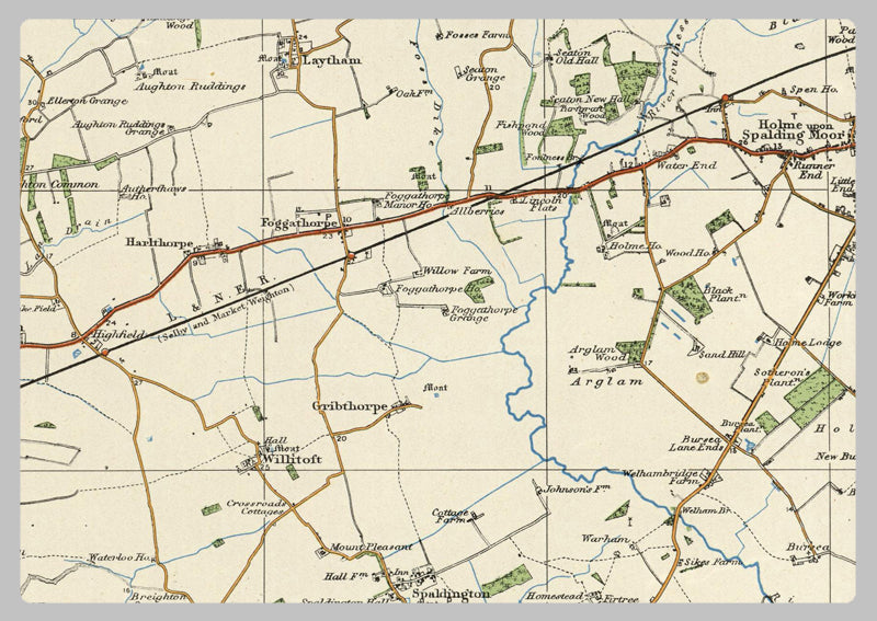 1920 Collection - Goole & Pontefract Ordnance Survey Map