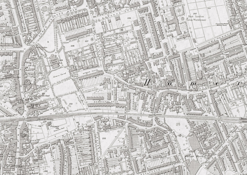 London 1872 Ordnance Survey Map - Sheet XIX - Hackney | I Love Maps