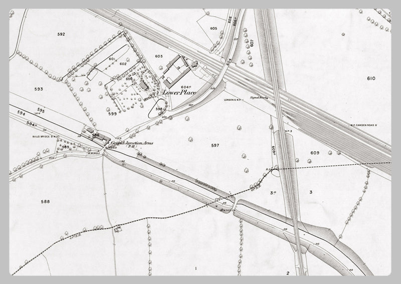 London 1872 Ordnance Survey Map - Sheet XXII - Harlesden Green