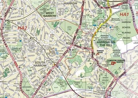 Harrow London Borough Map | I Love Maps