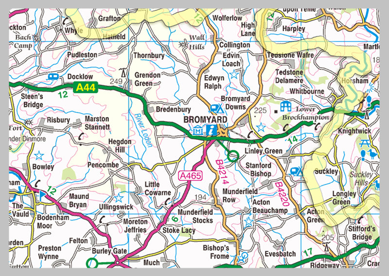 Herefordshire County Map