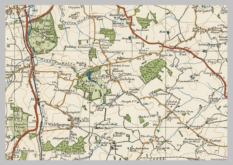 1920 Collection - Hertford & Bishop's Stortford Ordnance Survey Map