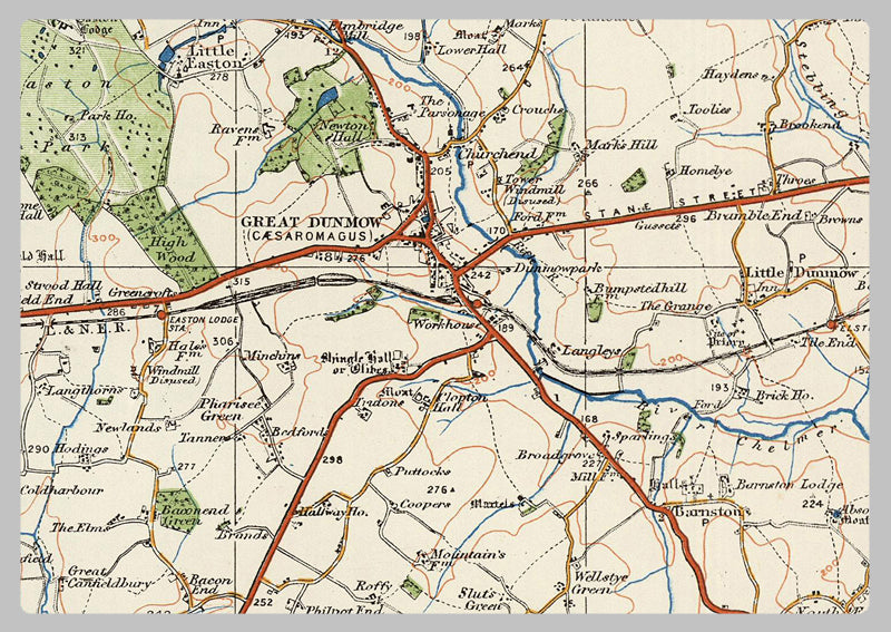 1920 Collection - Hertford & Bishop's Stortford Ordnance Survey Map
