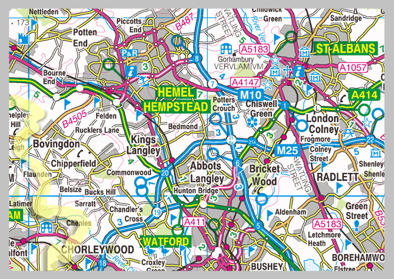 Hertfordshire County Map