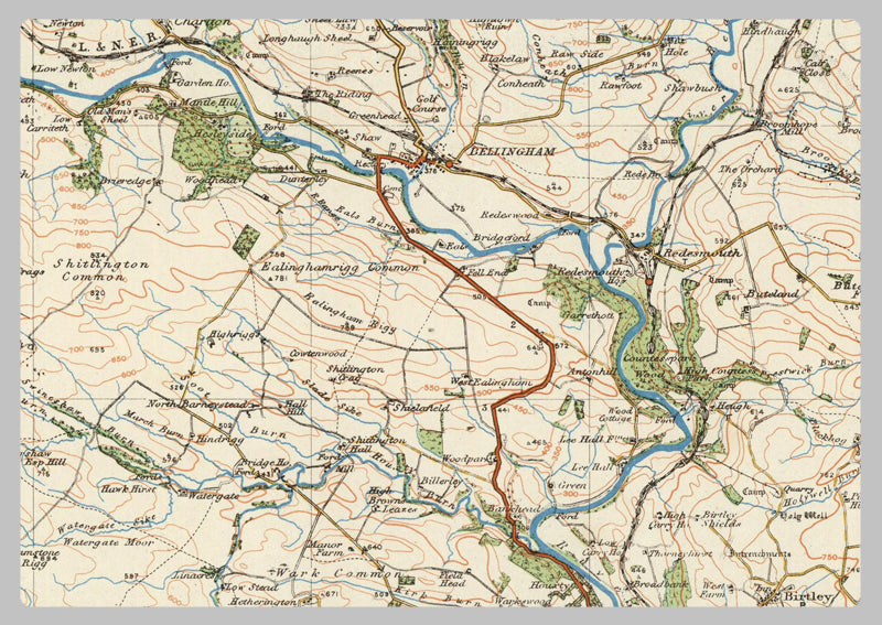 1920 Collection - Hexham Ordnance Survey Map