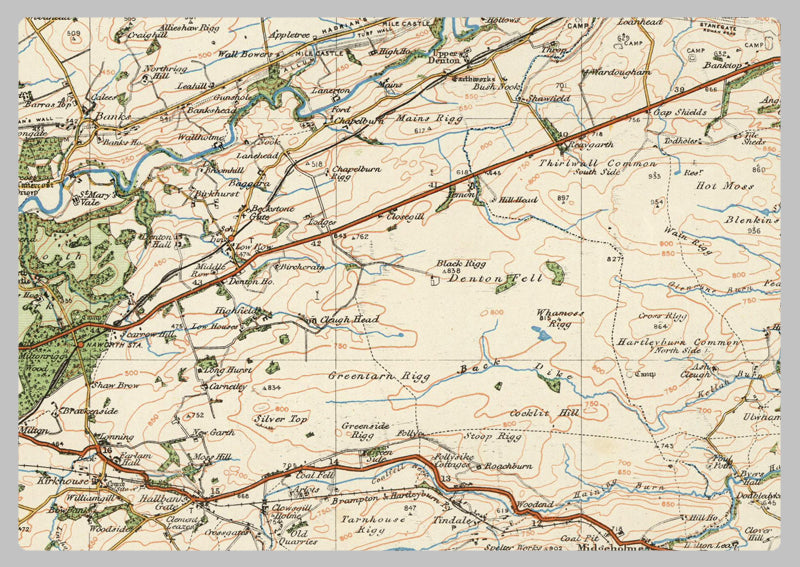 1920 Collection - Hexham Ordnance Survey Map