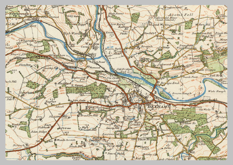 1920 Collection - Hexham Ordnance Survey Map